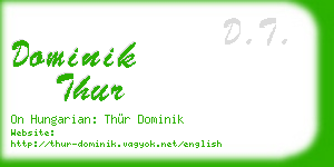 dominik thur business card